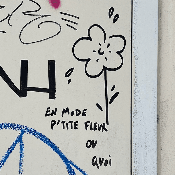 Un tag représentant une fleur et labellisé En mode petite fleur ou quoi?